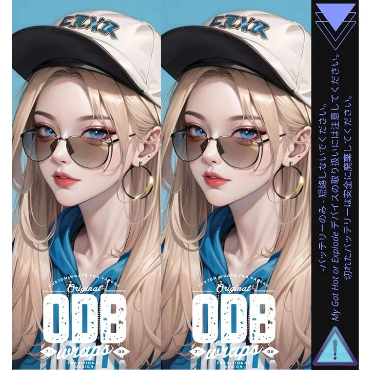 

Premium Cut - Stiker Wrap Baterai 18650 Odb X Waifu Volume 5 Colour 23 Garskin Stiker / Case Custom Terlaris 2PCS/ Fullbody
