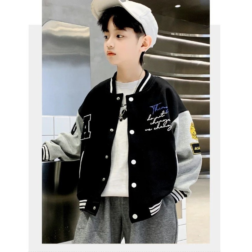 JAKET ANAK BASEBALL / JAKET ADAMBO / JAKET BASEBALL ANAK KOREA STYLE