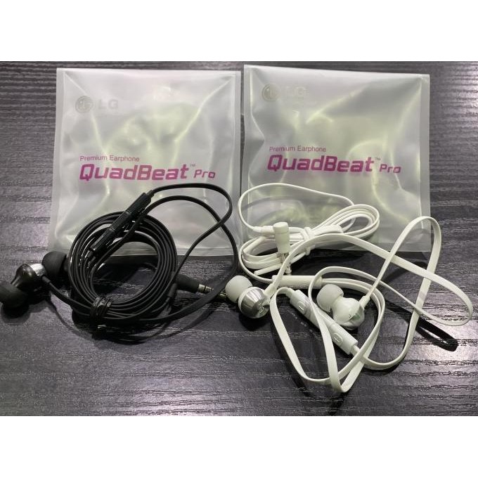 Produk Baru HF LG QuadBeat Pro headset LG Original Mega Bass HF Premium Earphone