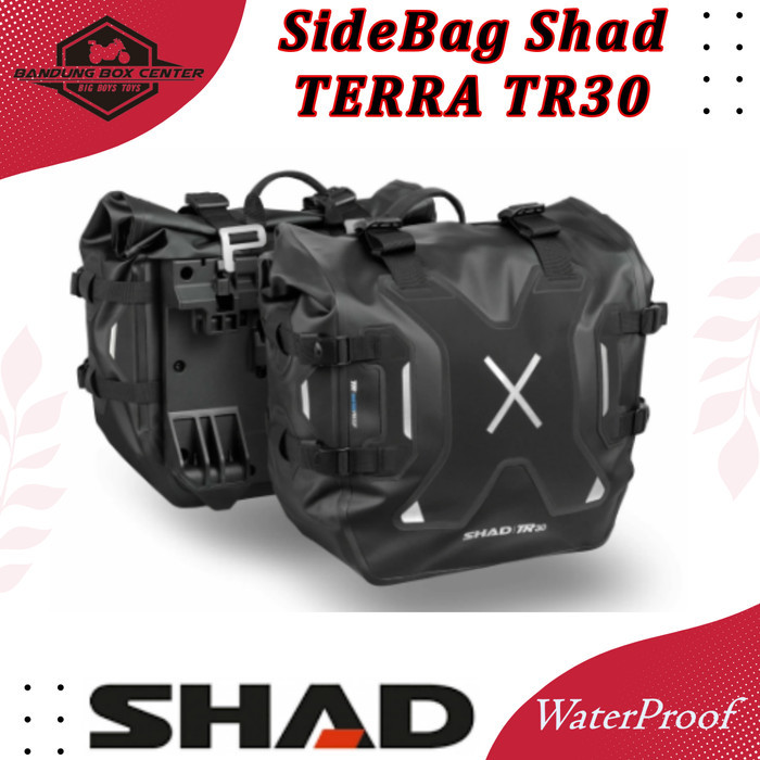 Sidebag Shad Terra Tr30 Wateroof Side Bag Shad Tas Samping Shad Terra Tr 30 Side Bag Shad Terra Tr30