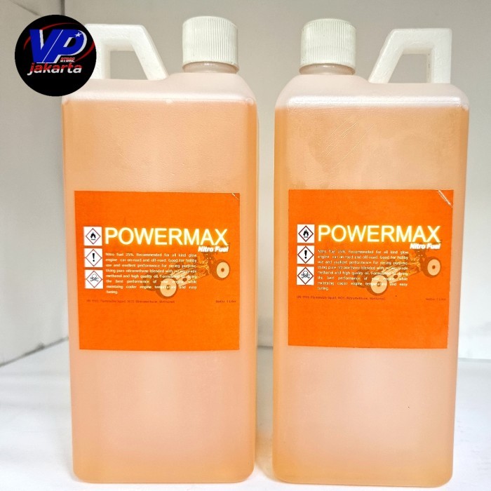 POWERMAX FUEL NITRO 25% BAHAN BAKAR NITRO ENGINE RC KEMASAN 1L