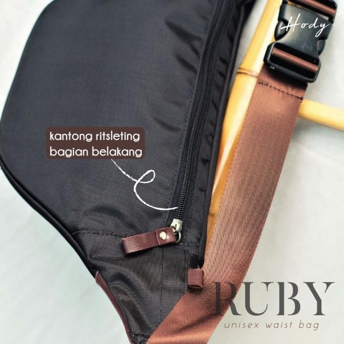 Ruby Waist Bag Original By Hody Tas Pinggang Unisex Cewek Cowok Tokonilam88