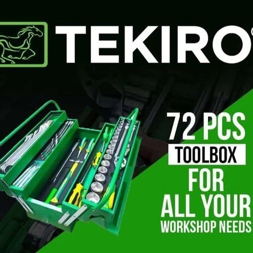 PERKAKAS KUNCI MEKANIK / TUKANG ISI 72 PCS / SET TOOL BOX KITS TEKIRO KODE 284