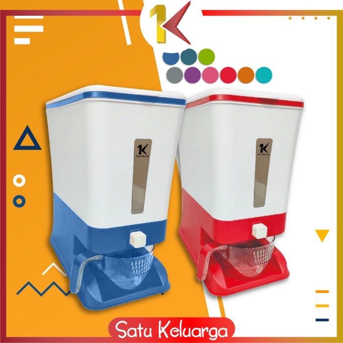 

Sk-C203 Dispenser Beras 12Kg Rice Box Tempat Penyimpanan Beras Otomati