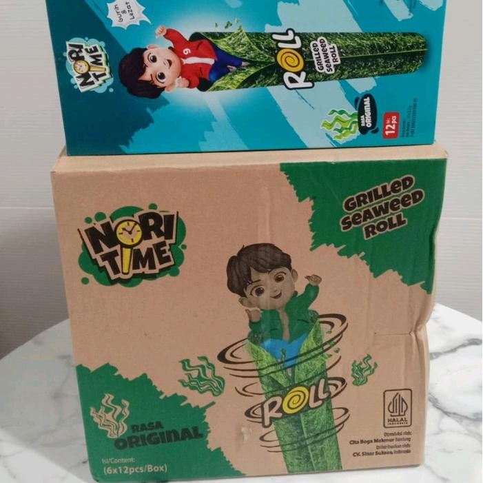 

Produk Viral Cod Harga Kaget Nori Time Rol Dengan 4 Varian Rasa (1 Dus 6 Box @12 Pcs) Halal Bpom