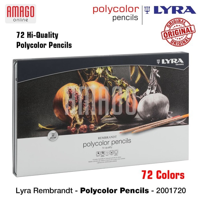 

LYRA - REMBRANDT POLYCOLOR PENCILS - 72 PCS - ASSORTED COLORS- 2001720