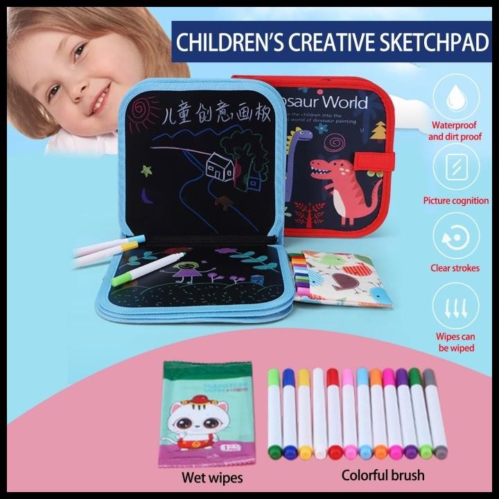 

Portable Soft Chalk Board Drawing Book Magic Pen Painting - UNICORN