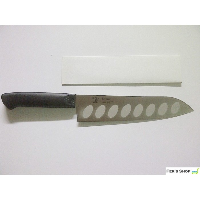 TKS - PISAU CHEF SANTOKU JEPANG SEKIZO (TIPE GRANTON) / PISAU DAPUR JEPANG
