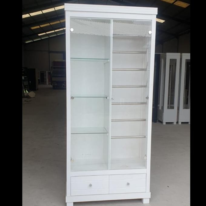 Lemari Hijab Kaca / Lemari Tas Kaca TT