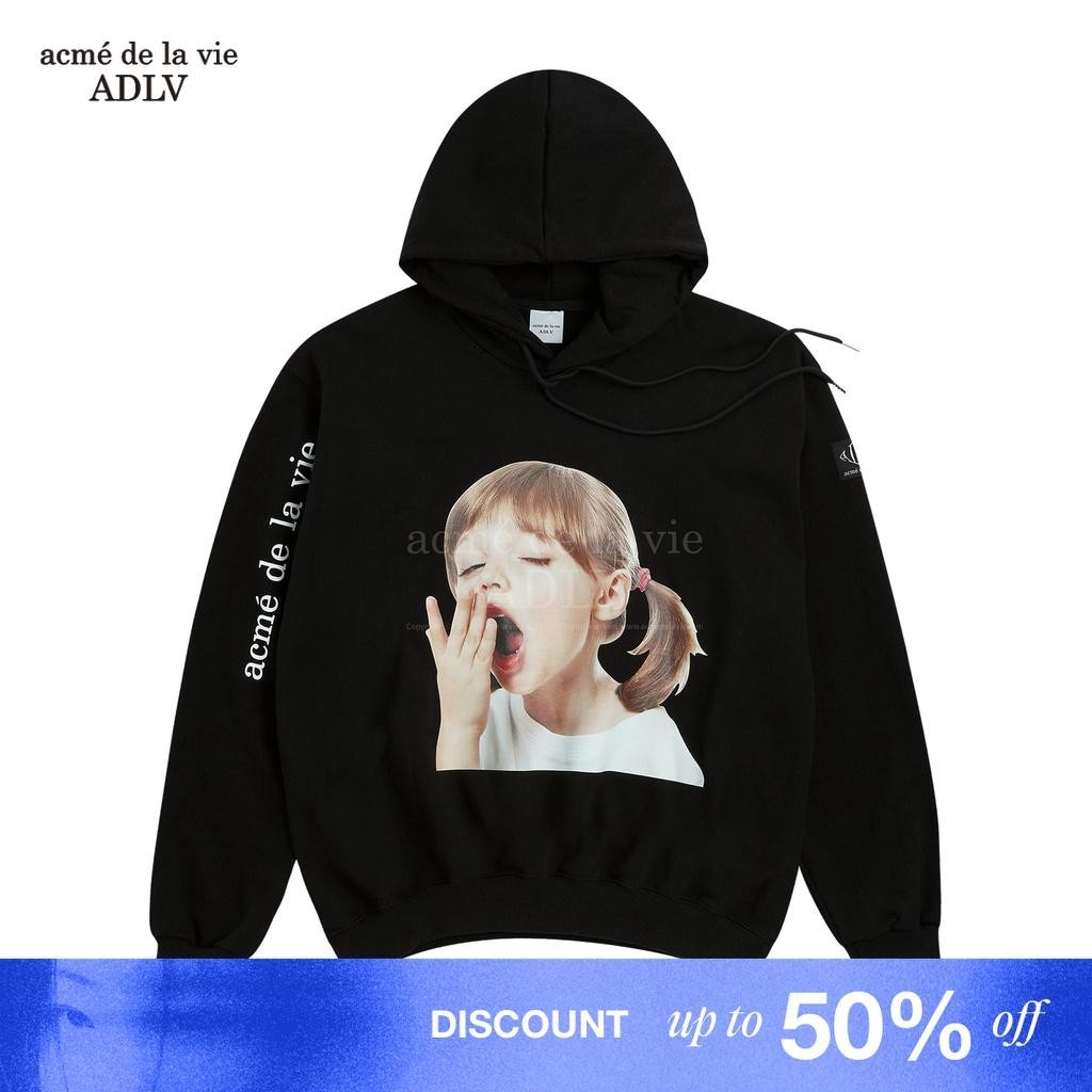 [ADLV] Baby Face Hoodie Black Yawn - Hoodie Oversized Fit Unisex acme de la vie