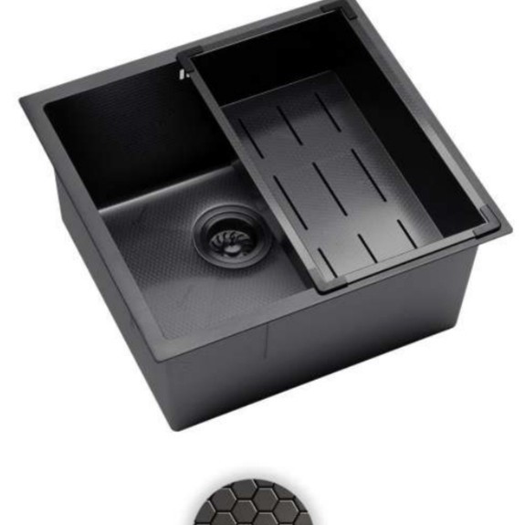 Kitchen Sink Lavenia LS 1076 NNBK Honeycomb Embossed / Kitchen Sink Stainless 304 Lavenia / Bak Cuci