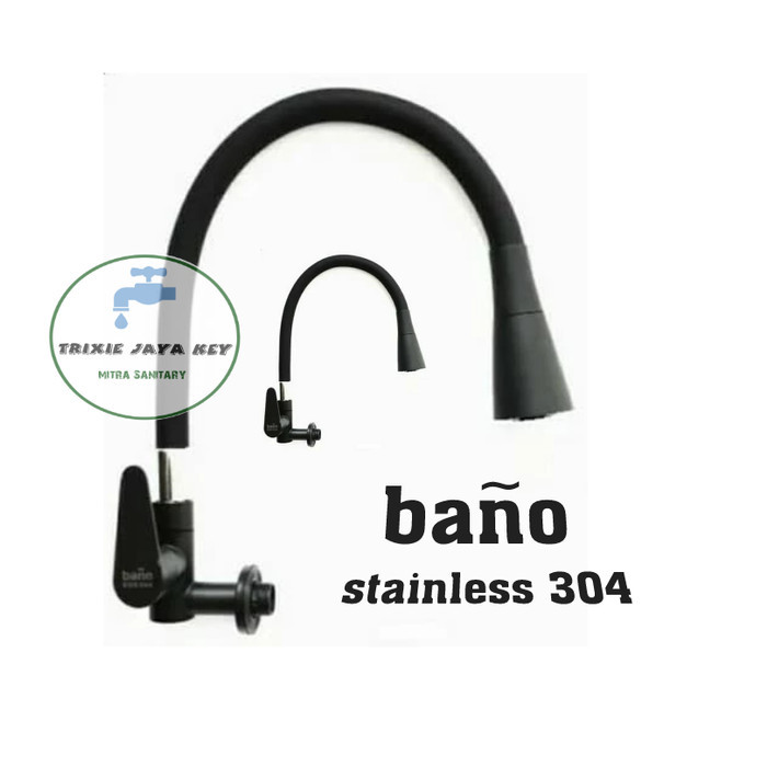 Kran Cuci Piring Bano Stainless/Kran Air Cuci Piring Hitam