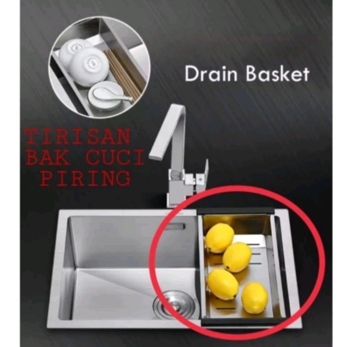 Tirisan Bak Cuci Piring Stainless /Tirisan Kitchen sink Inobe 6045