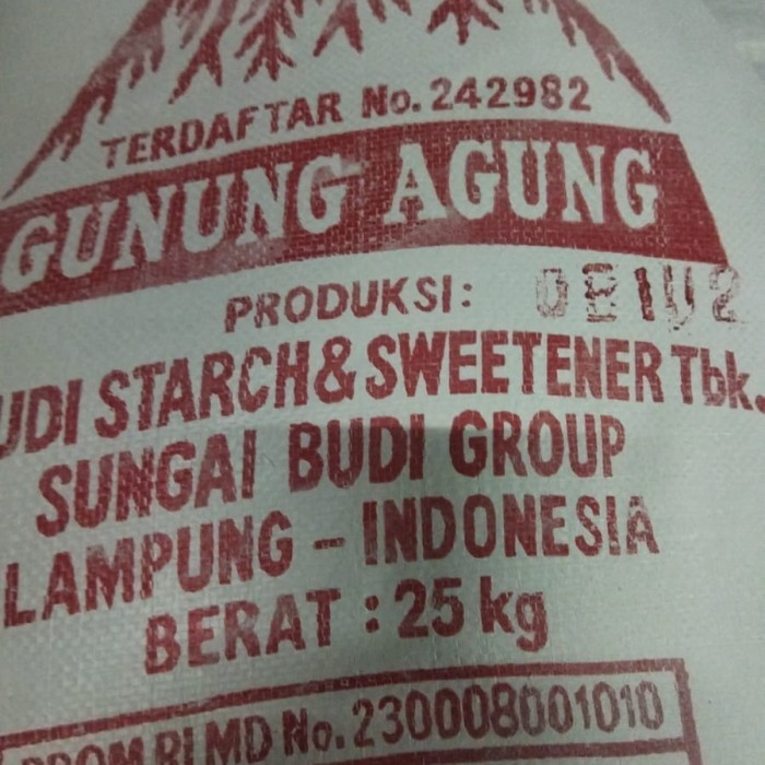 

BARANG TERLARIS tapioka gunung agung 25 kg