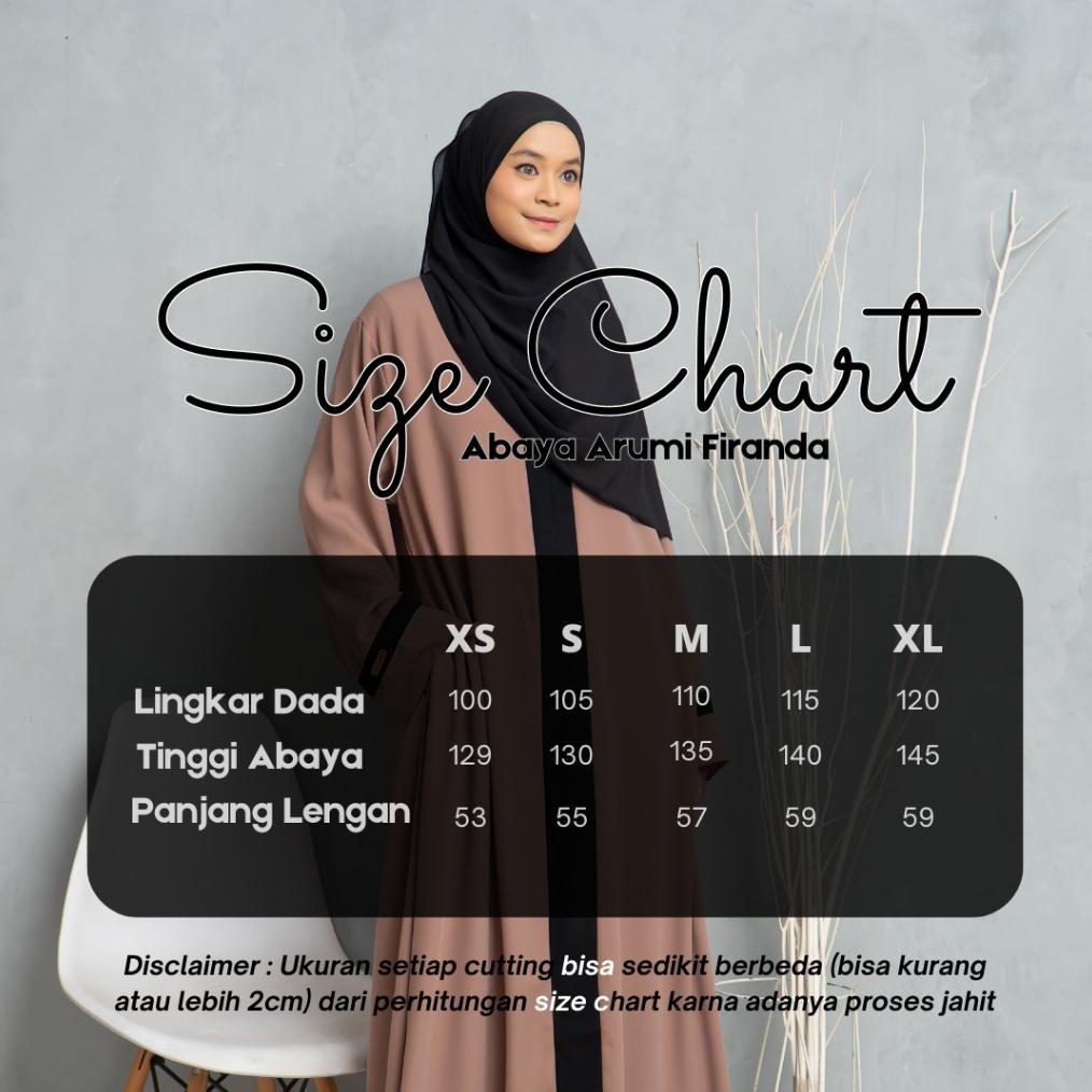 MUSLIM - Firanda Abaya Arumi - Abaya Basic Polos - Gamis Dress Syar'i TERLARIS