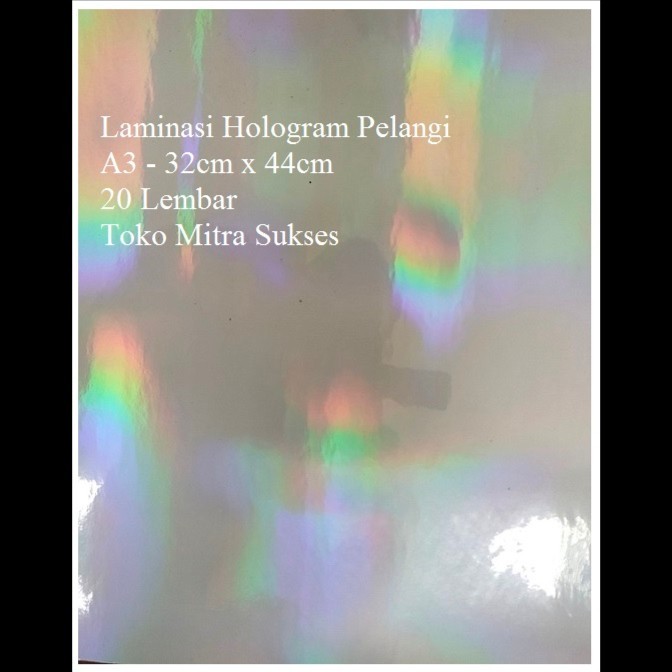

Lembaran Laminasi Dingin Hologram isi 20 Lembar