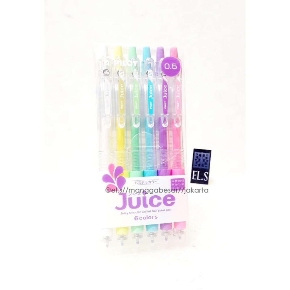 

Pilot Juice Gel Pen 0.5 Pastel Set 6 Warna