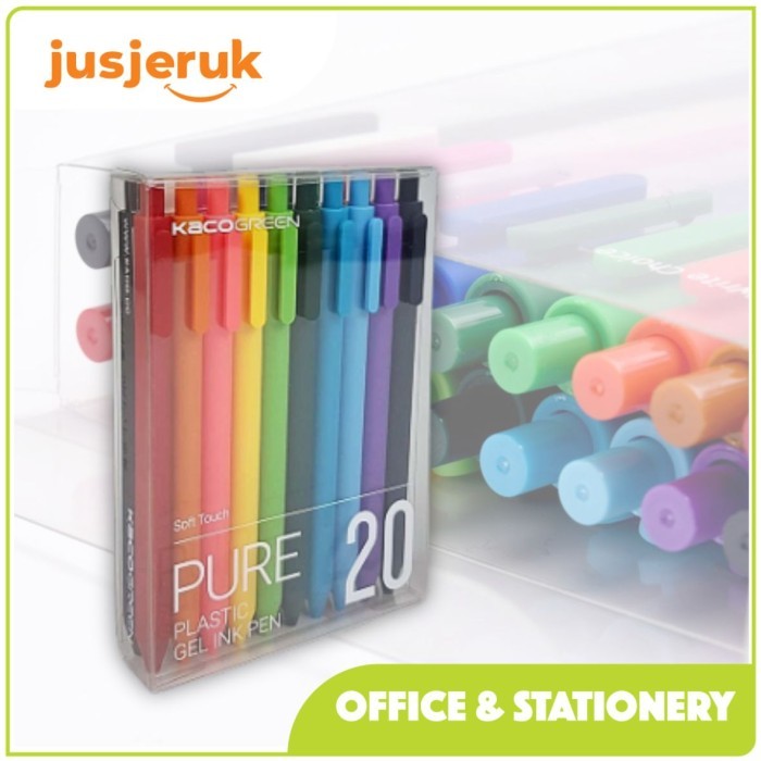 

JFactory Gel Pen Pena Pulpen Bolpoin 0.5mm 10PCS (Colorful Ink)
