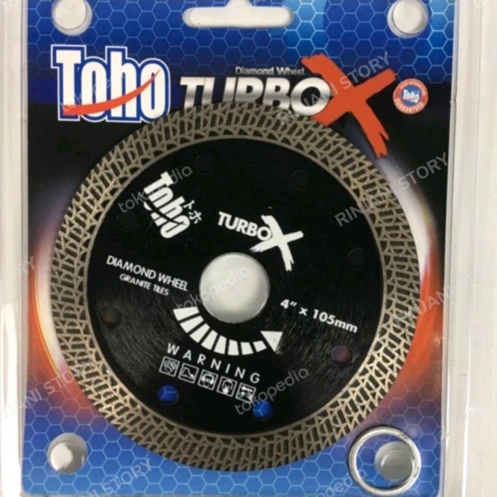 MELAYANI FAKTUR PAJAK mata pisau gerinda potong keramik granit marmer 4" TOHO X TURBO