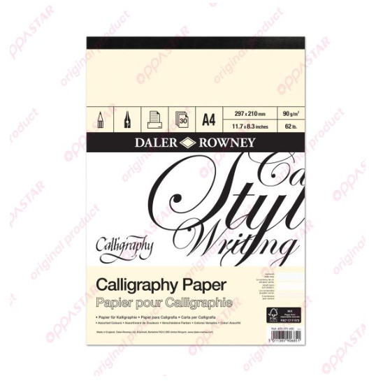 

TERBARU Buku Kertas Kaligrafi Daler Rowney Calligraphy Paper A4 403375400 PAD PROMO!