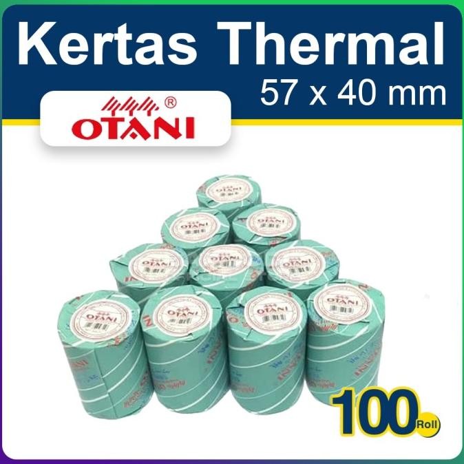 

( 1 DUS ) KERTAS PRINTER BLUETOOTH 57 x 40 - 57x40 THERMAL OTANI HITAM L82BJ