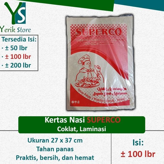 

:::::::] Kertas Nasi Coklat SUPERCO Merah BUNGKUS PEMBUNGKUS MAKANAN