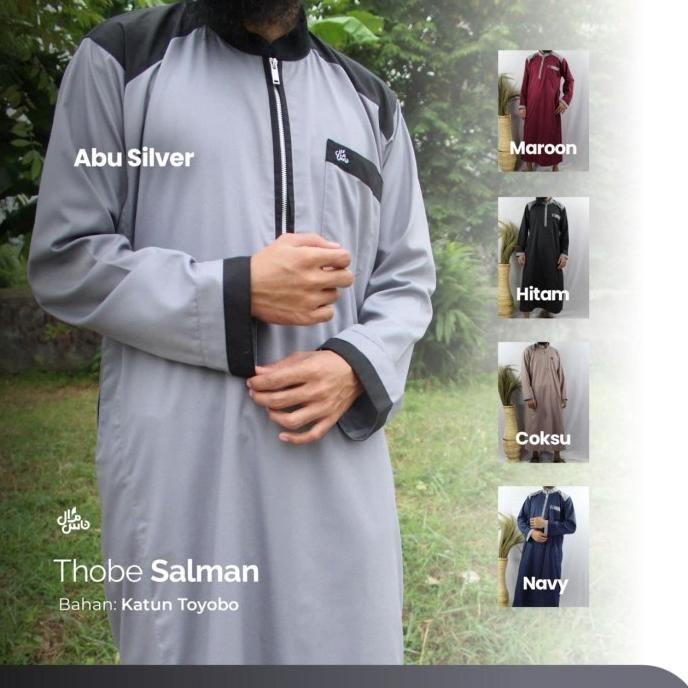 Jubah Pria Gamis Pria Baju Muslim Model Thobe Salman Original Terlaris