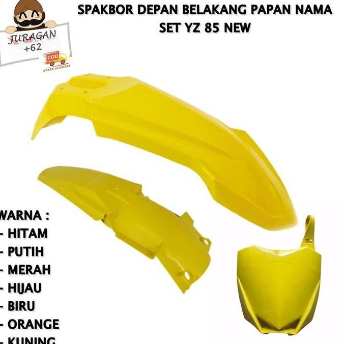 Spakbor Set Depan Belakang Papan Nomor Yz 85 Yz85 New Baru 2016 Motor Cross Trail Yamaha Fender Plat
