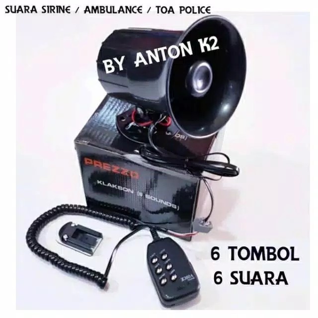 KLAKSON SIRINE TOA 6 SUARA + MIX/HORN MOBIL-MOTOR PATWAL/AMBULANCE DLL