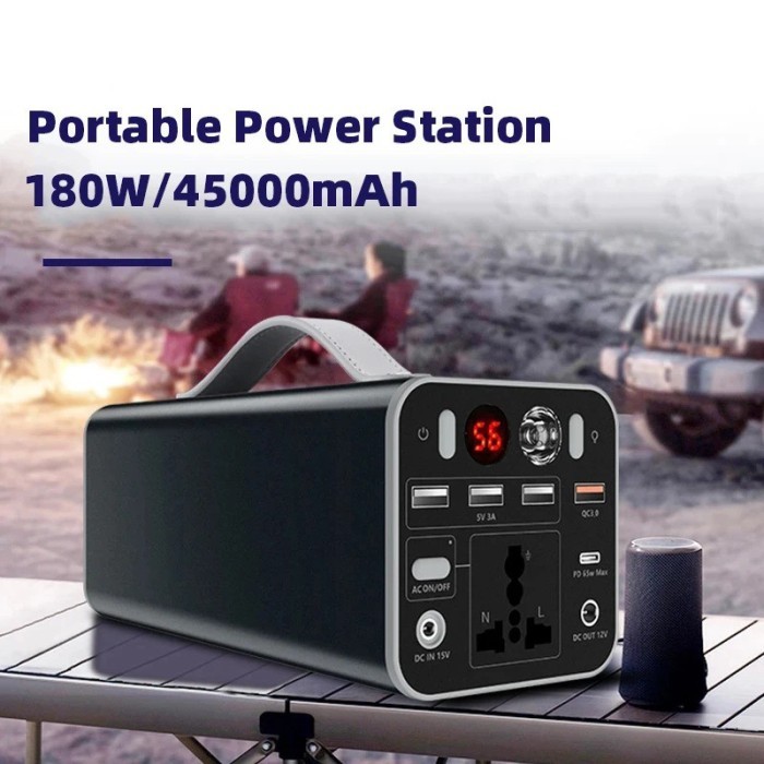 Power Station Portable Solar Generator Power Bank AC DC