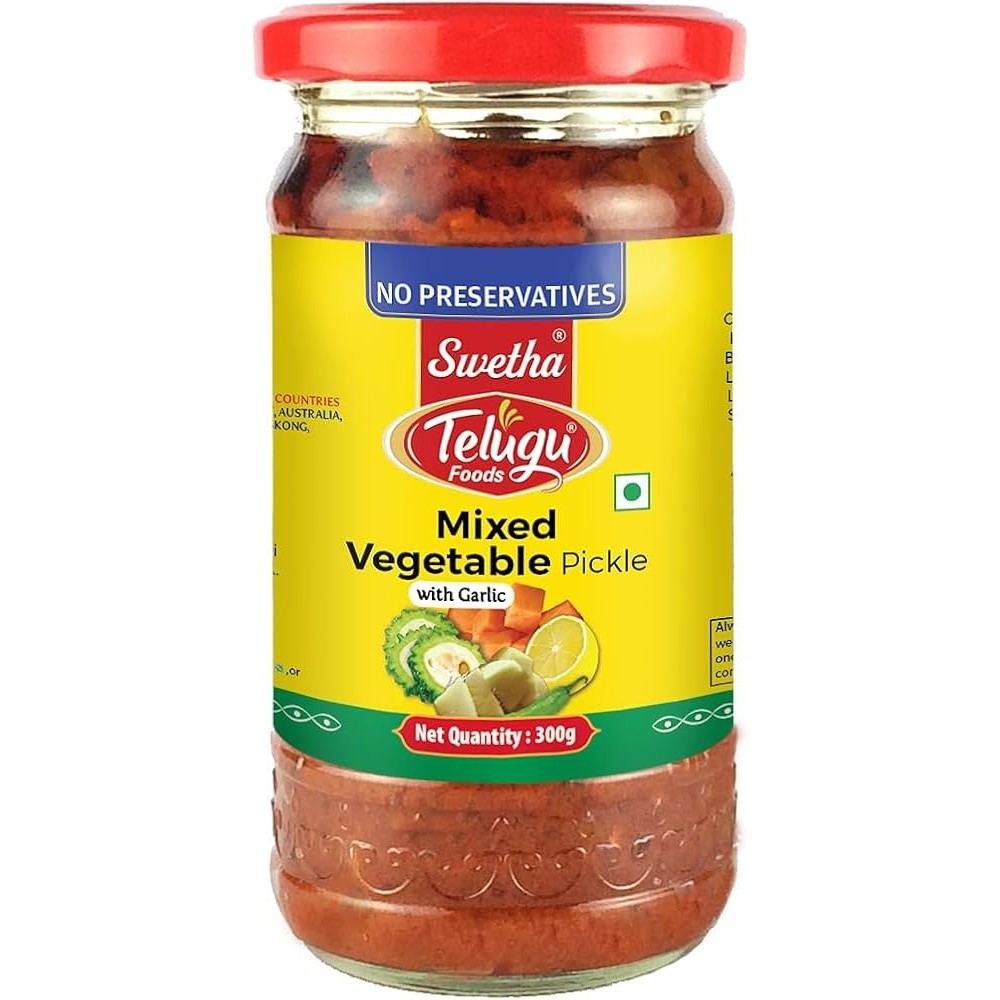 

,,,,,,,] TELUGU FOODS MIXED VEGETABLE PICKEL 300G