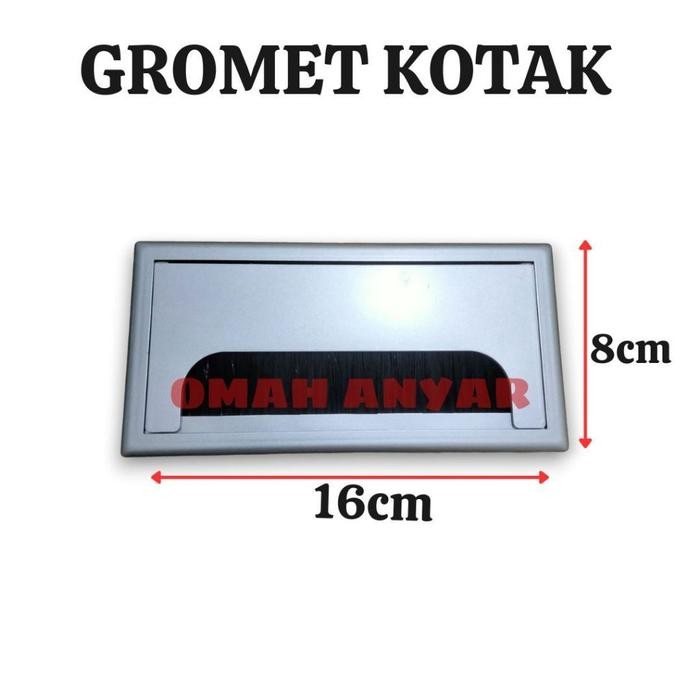 

best seller] Gromet Kotak Tutup Lubang Kabel Meja Kantor Olimpik Ukuran 8x8 dan 8x16