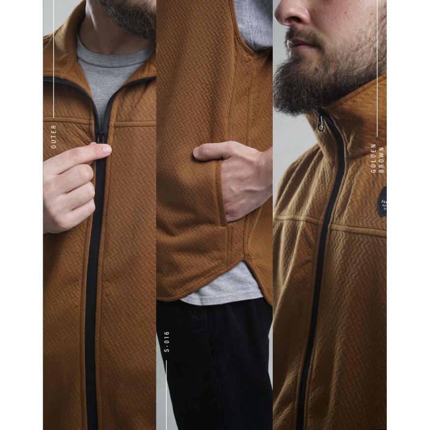 Samase Rompi Full Zipper S016 Rompi Sholat Pria Dewasa Tanpa Lengan Asli 100%