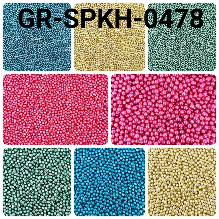 

GR-SPKH-0478 Sprinkles sprinkle springkel 500gr mutiara bulat beads (sprinkles)
