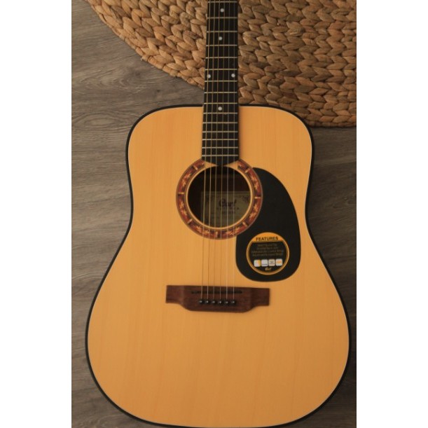 Gitar Akustik Cort AD810-OP / AD810OP Custom Siprus Bonus Komplit