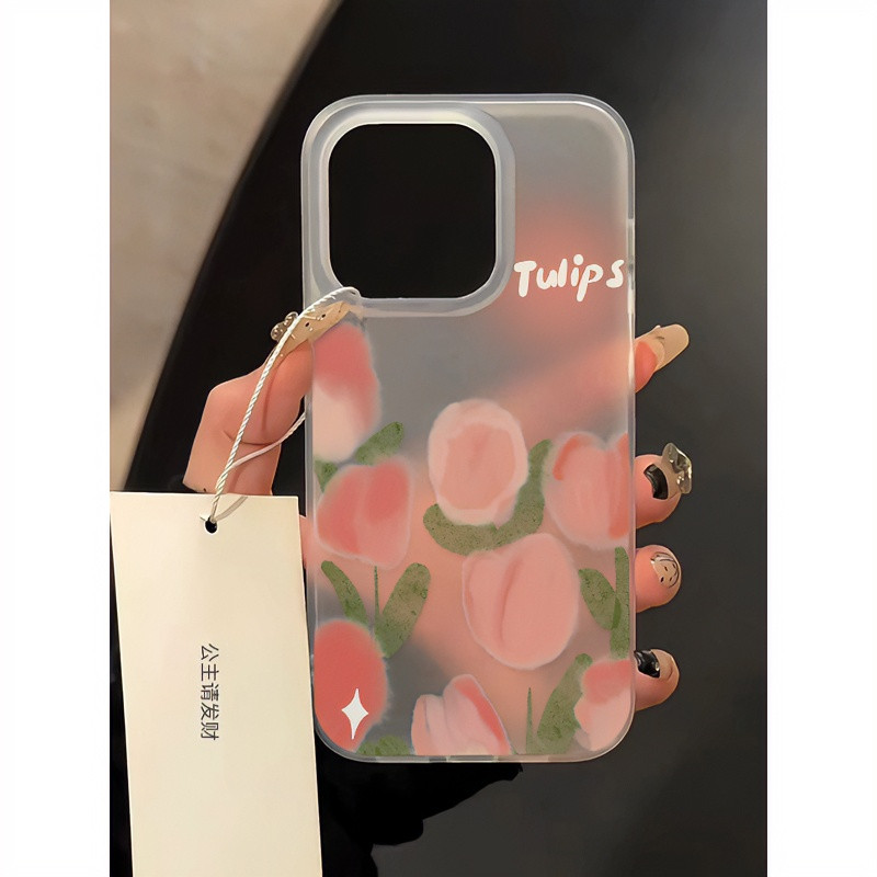 Bunga Premium Pink Terbaru Case Hp VIVO Y29 Y03 Y28 Y19S V40 Lite Y12 Y18 V23 V30 Pro V27E Y33T Y20 
