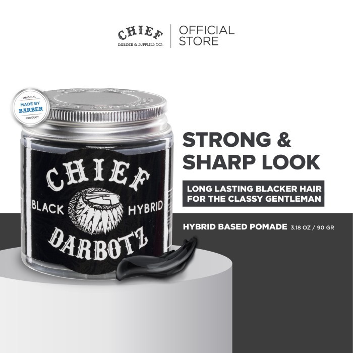 Chief X Darbotz Black Hybrid - Pomade Penghitam Rambut 3,18Oz