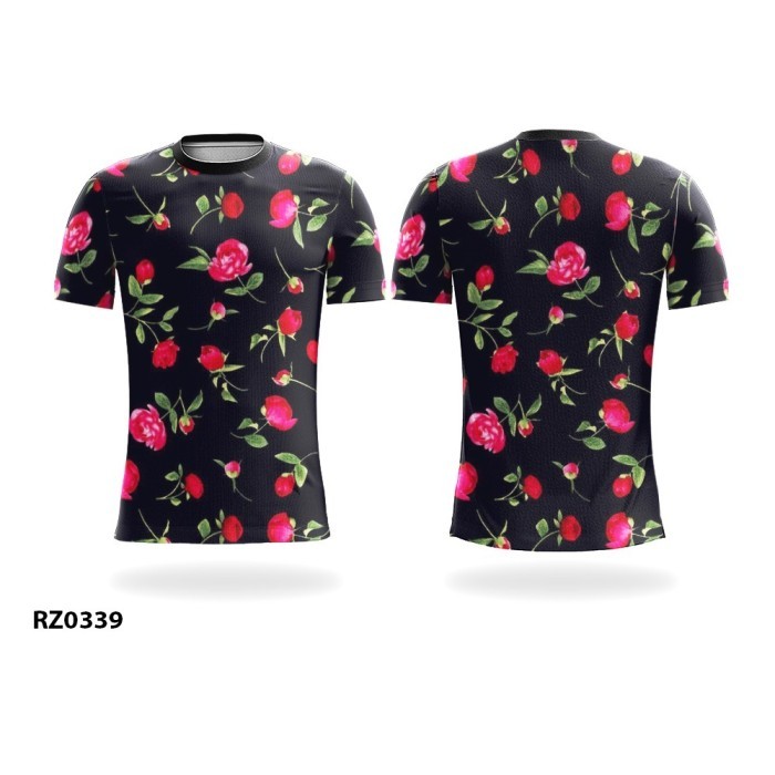PROMO  SALE TERLARIS KAOS JERSEY OLAHRAGA RUNNING GOWES CUSTOM MAWAR LENGAN PENDEK RZ0339 READY