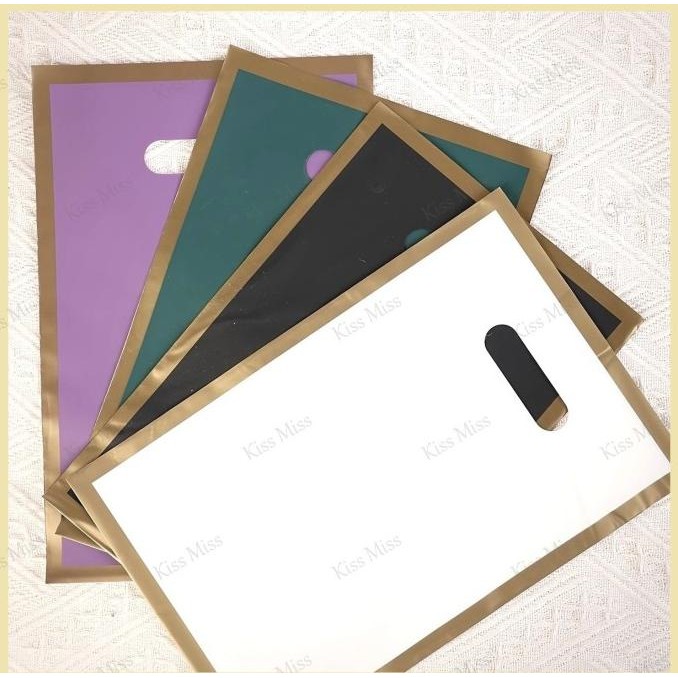 

~^~^~^] GOLD FRAME - Kantong plastik PLONG PREMIUM - shopping bag - halus - kresek - kantong butik