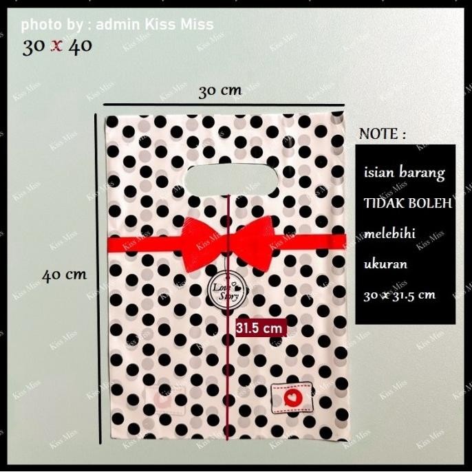 

cusss order] 30x40 - 50 PCS - Plastik PLONG - kantong kresek motif - tipis - lucu - fancy - olshop - butik - shopping bag