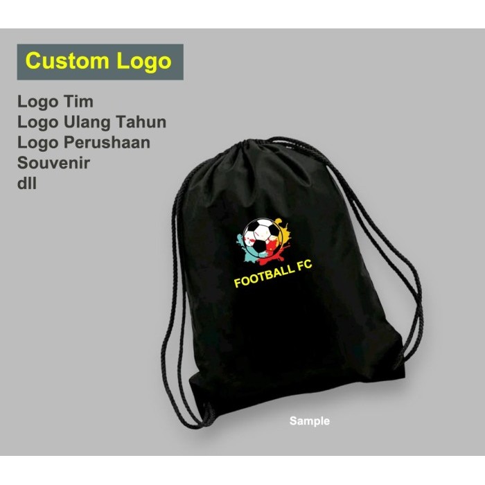 PROMO  SALE TERLARIS TAS SERUT FUTSAL HITAM POLOS / TAS PERLENGKAPAN OLAHRAGA / TAS SERUT PRIA &