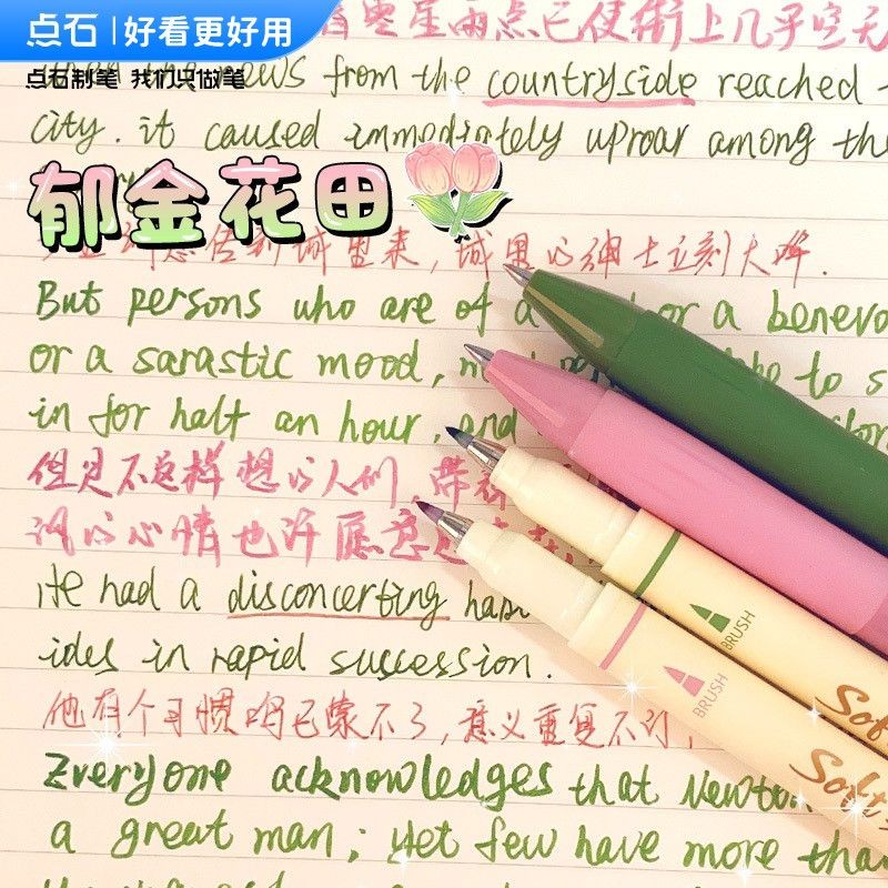 

Dianshi Journal Soft Drawing Pen Note Annotation Pen Color Gel Pen