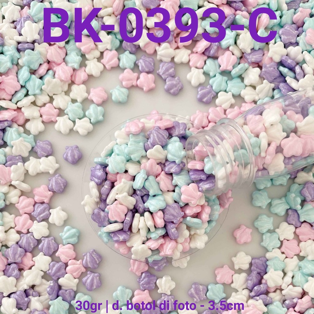 

GR-BK-0393 Sprinkles sprinkle springkel 30gr kerang laut mermaid (sprinkles)