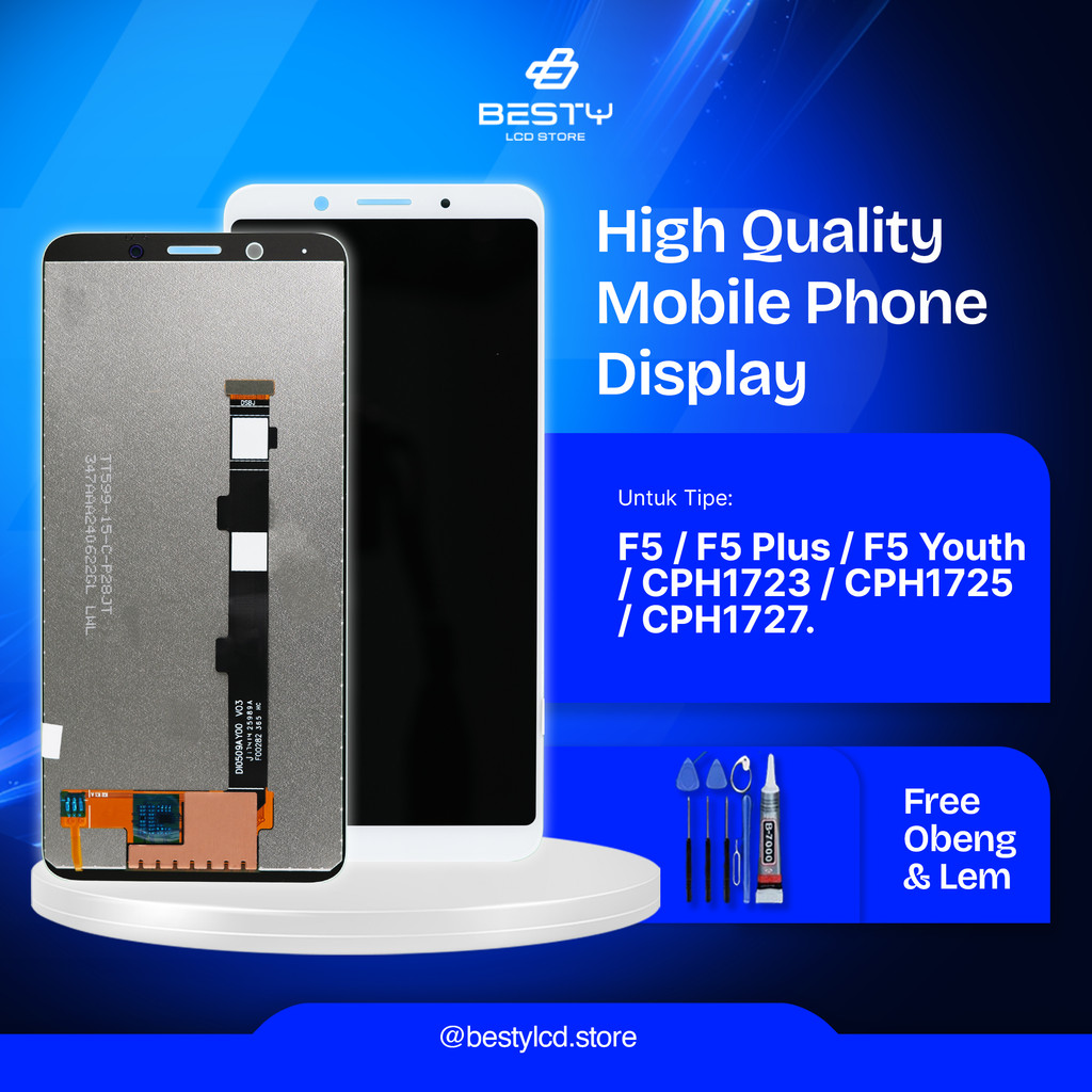Lcd Oppo F5 / F5 Plus / F5 Youth / CPH1723 / CPH1725 / CPH1727  Full Set