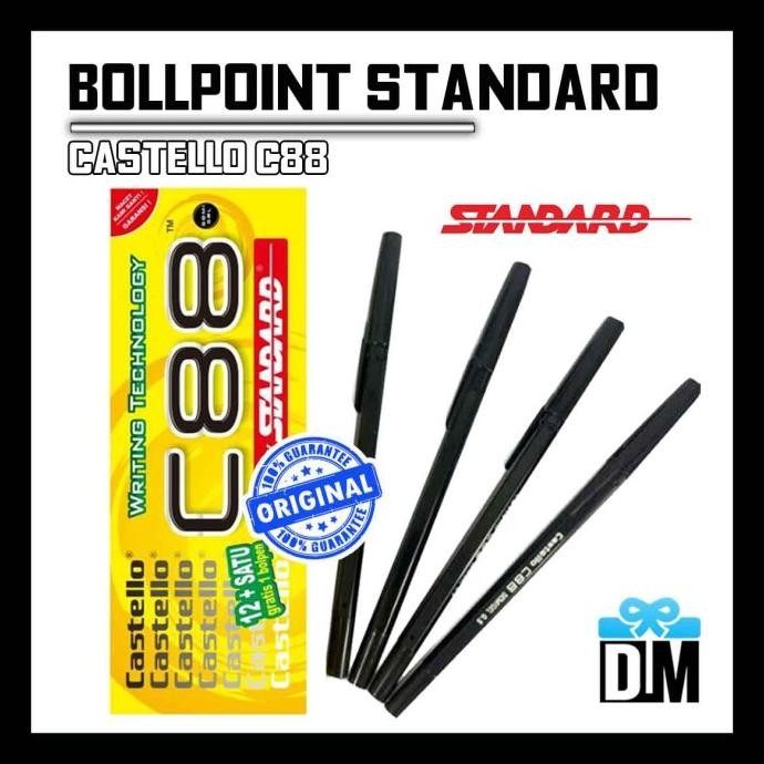 

:::::::] Pulpen Ballpoint Bolpen Standard Castello C88 Ball pen
