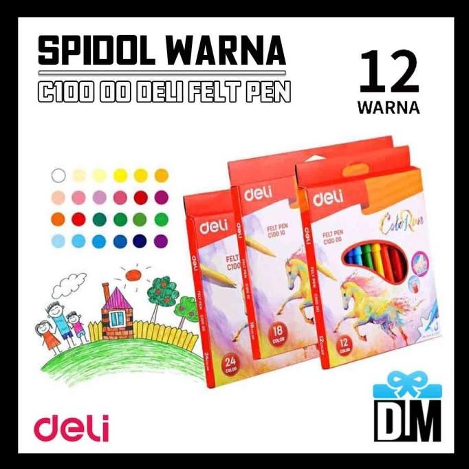 

>>>>>] Spidol Warna Warni 1 set 12 PC Mewarnai Menggambar Pelangi Marker