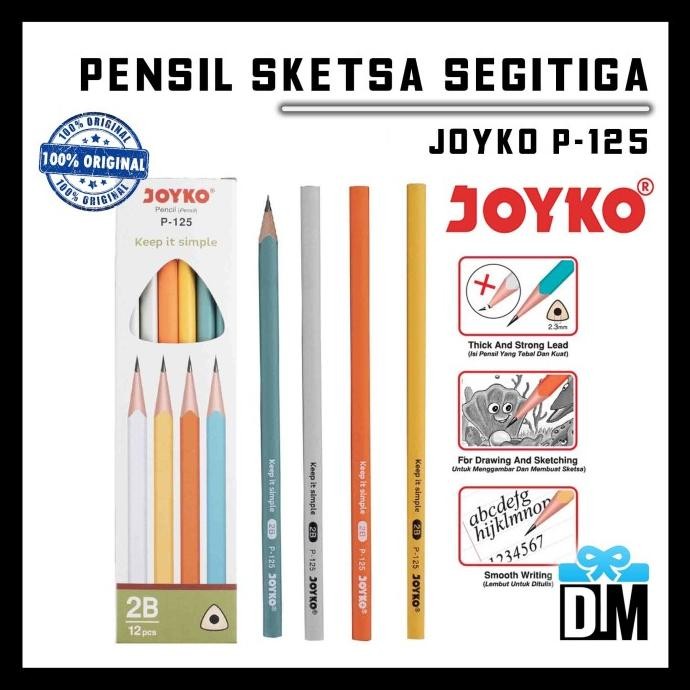 

] Pensil anti patah Gambar Sketsa Tukang Bangunan 2B Joyko Ori