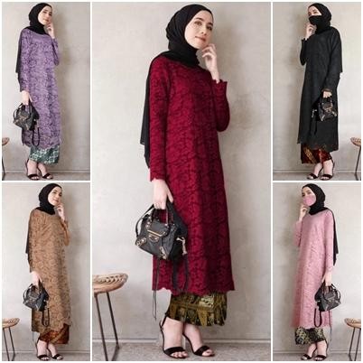 PROMO ATASAN KEBAYA TUNIK BROKAT, ATASAN SAJA, ATASAN TUNIK, ATASAN TUNIK KONDANGAN, WISUDA,