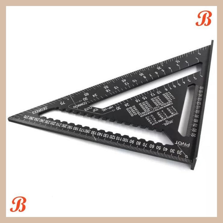 

| YZA | PENGGARIS SIKU SUDUT MISTAR SEGITIGA TRIANGLE ALAT UKUR RULER 7 INCH