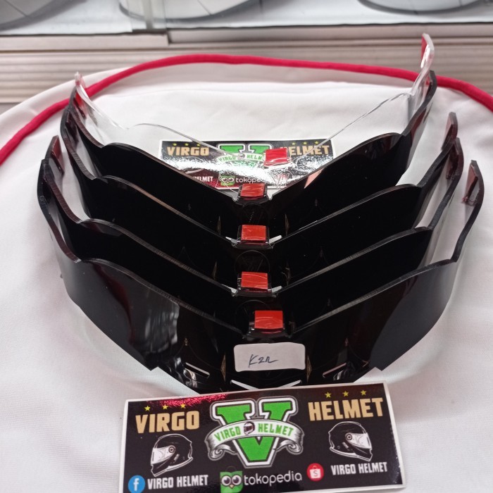 BEST SELLER SPOILER KYT K2 RAIDER CLEAR- DARK AKRILIK 3MM